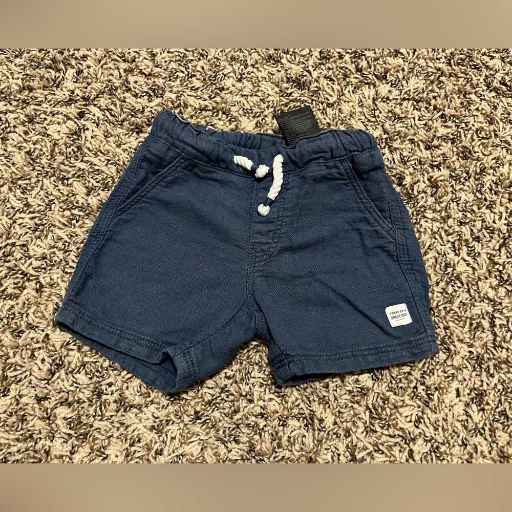 H&M Blue Shorts Baby Boy Size 9 Months